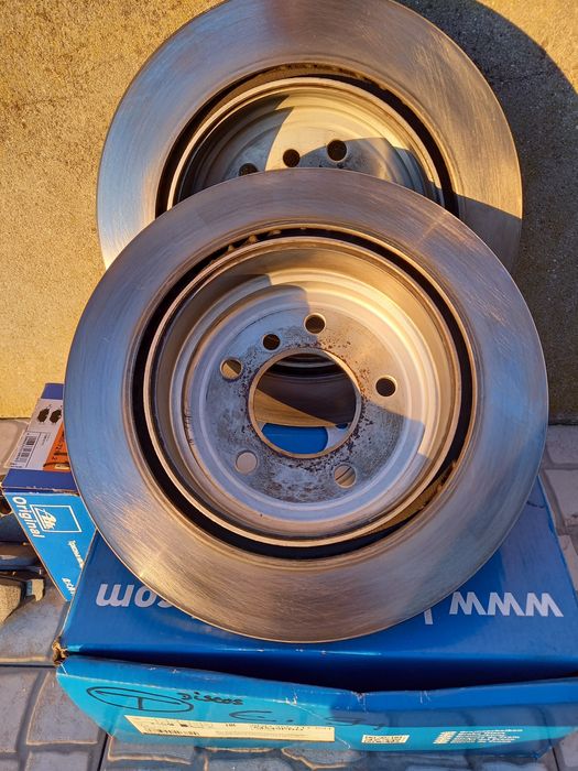 Discos Hella + Pastilhas Ate para trás BMW e91