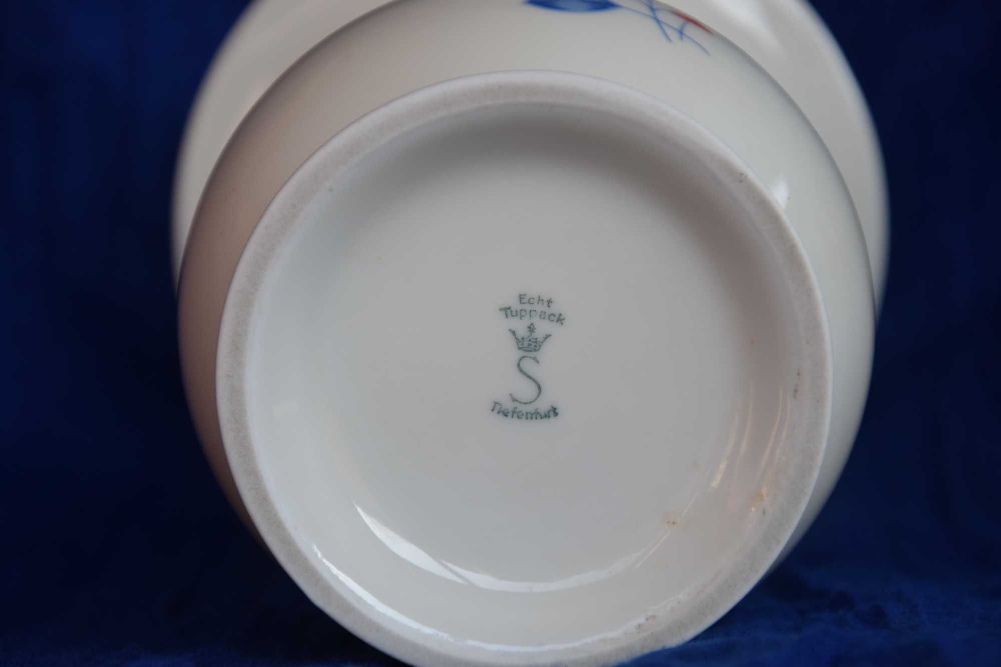 Wazon art deco Parowa Tiefenfurt lata 30 ste stara śląska porcelana