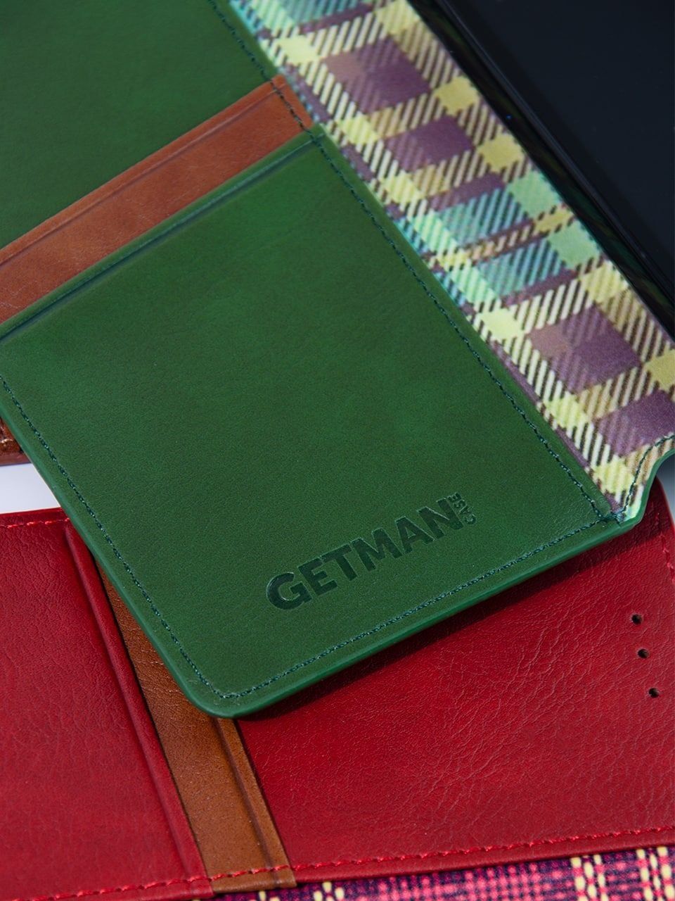 Шкіряний чохол книжка GETMAN кожаный чехол книжка Xiaomi Redmi Note 14
