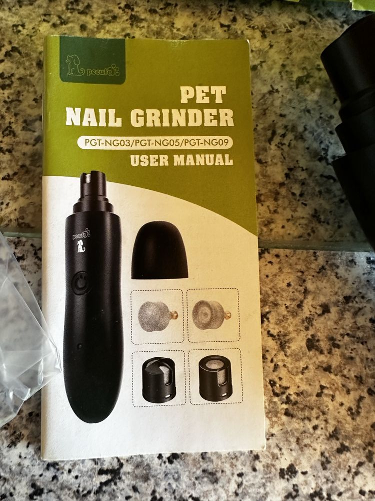 Pecute Dog Nail Grinder Перезаряджуваний електричний тример для собак
