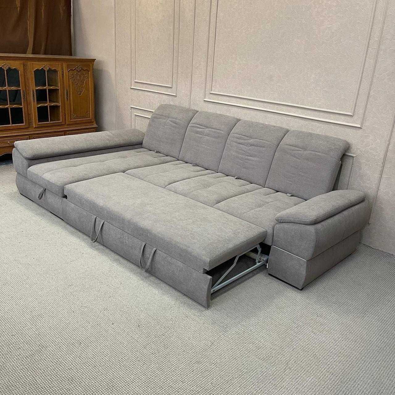 Тканинний кутовий розкладний диван