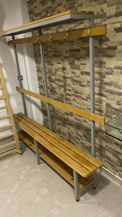 Bengaleiro cabide com banco