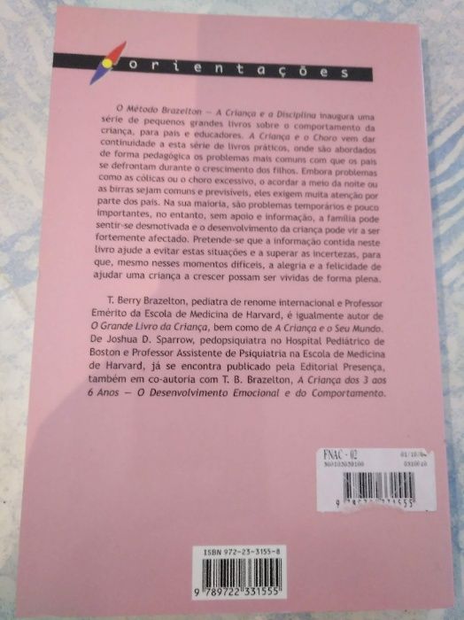 A criança e o choro - T. Berry Brazelton e Joshua D. Sparrow