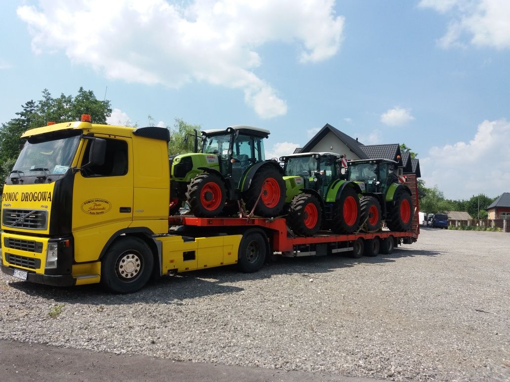 Ceny od 2 zł za km Transport maszyn rolniczych i budowlanych pomoc dro