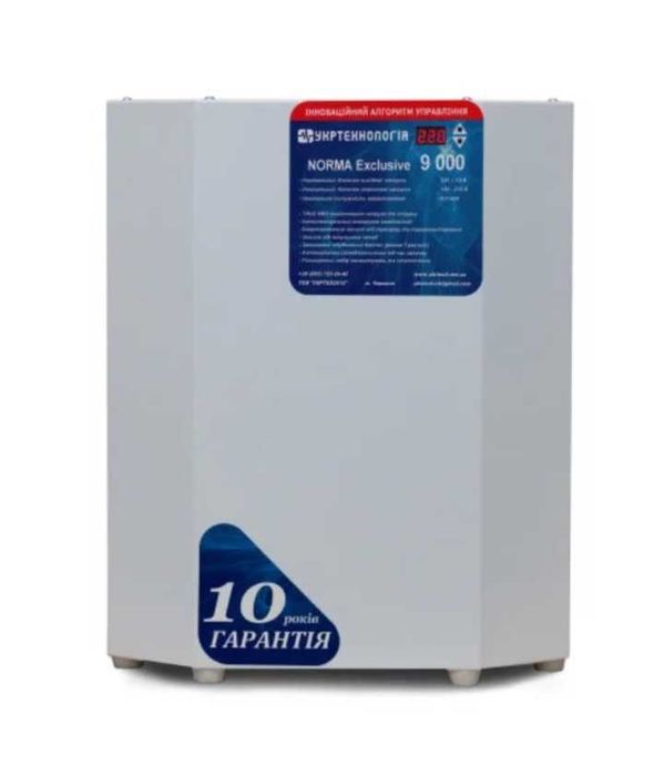 Стабилизатор напряжения 9 кВт Укртехнология Norma exclusive 9000