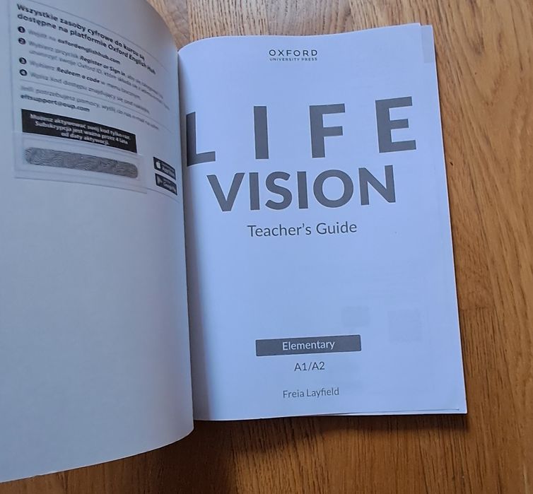 Life vision Teacher's Guid poziom A1/A2