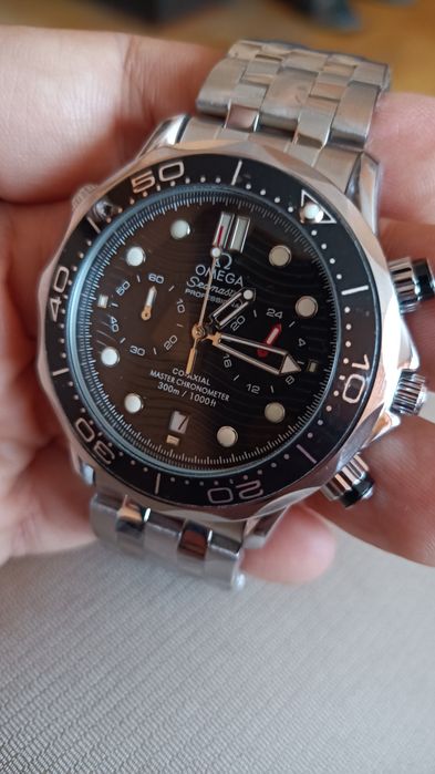 Seamaster elegancki zegarek chronograf