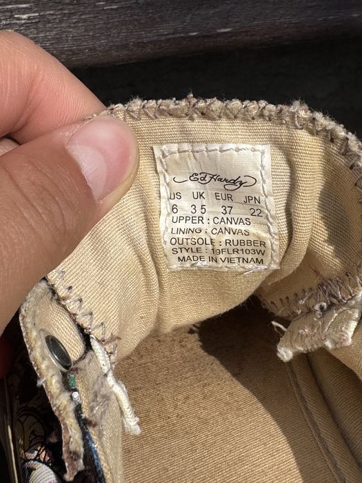Винтажные кроссовки Y2K Ed Hardy Shoes, размер 37