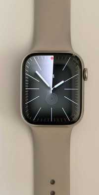 Apple Watch Series 7 45mm Stainless Steel Silver z LTE (na gwarancji)