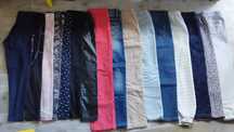 Zestaw paka spodnie legginsy dresy jeansy 134 / 140
