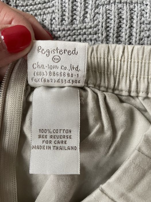 Beżowa bawełniana spódniczka na ok 12 mcy