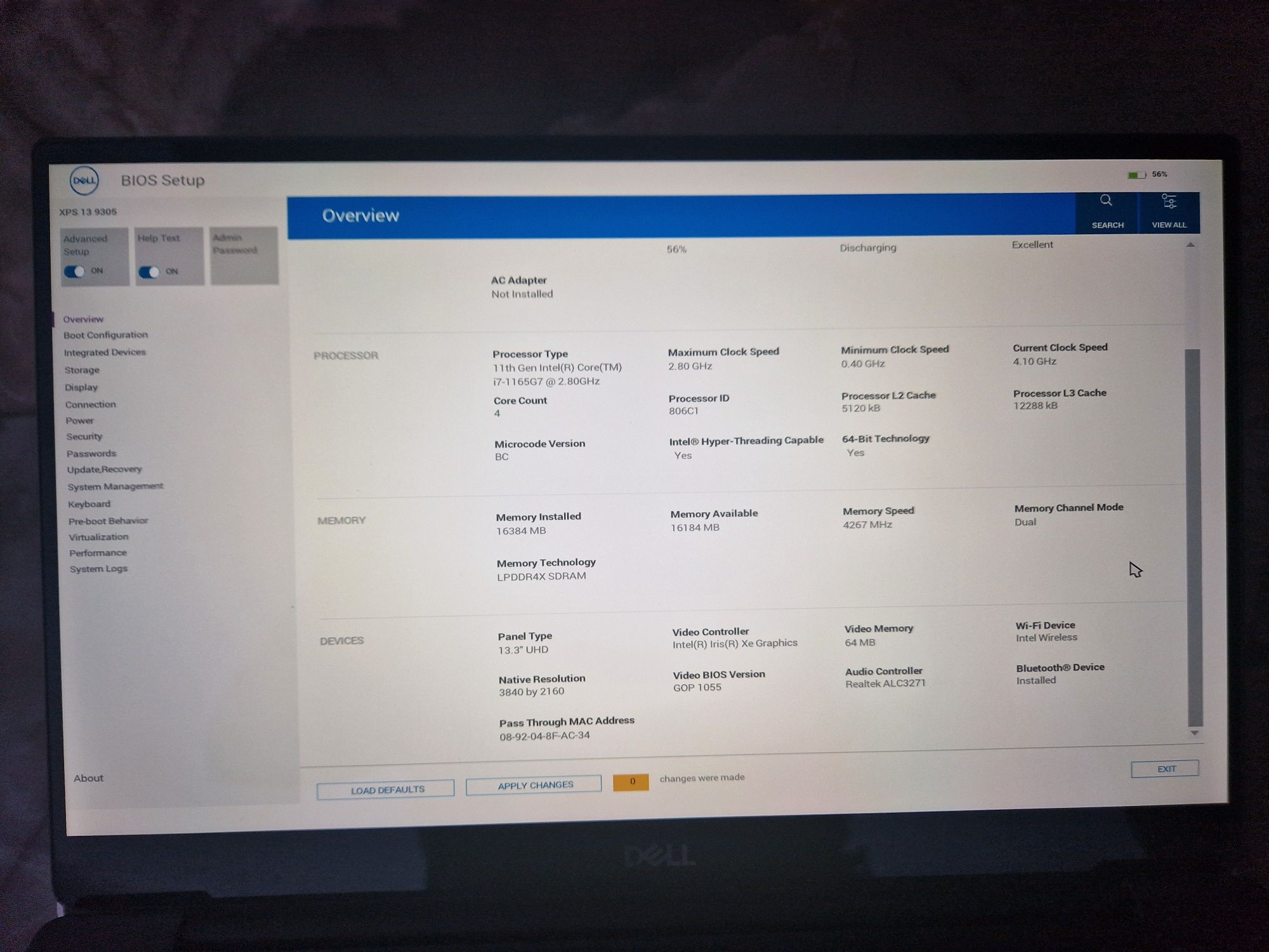 Ноутбук Dell XPS 9305 i7- 1165G7 16GB 512GB 4K