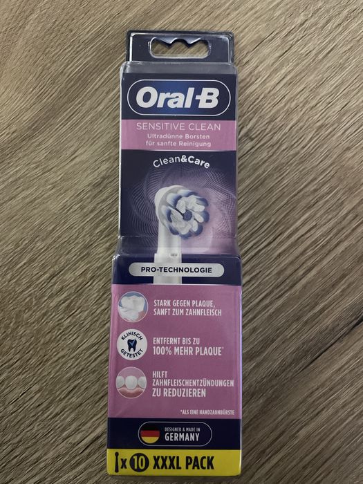 Koncowki do szczoteczki elektrycznej Oral b 10 sztuk Sensitive clean