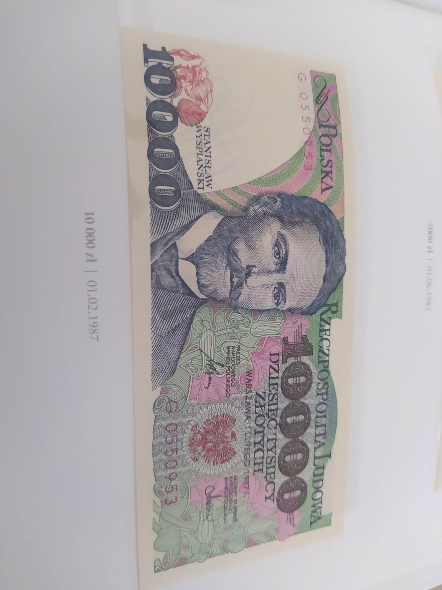 Banknot 5000 złotych UNC opis