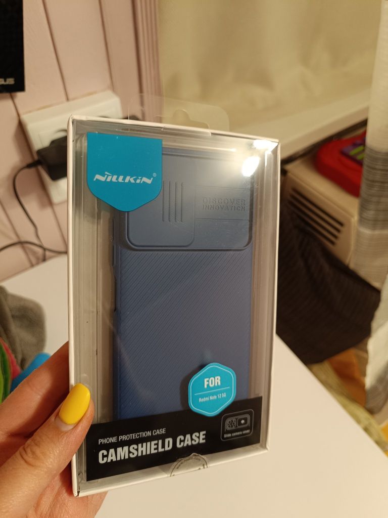 Бампер чехол для Redmi Note 12 5G темно синий
