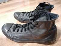 Trampki Converse rozm. 45 Czarne Wysokie Skóra Buty