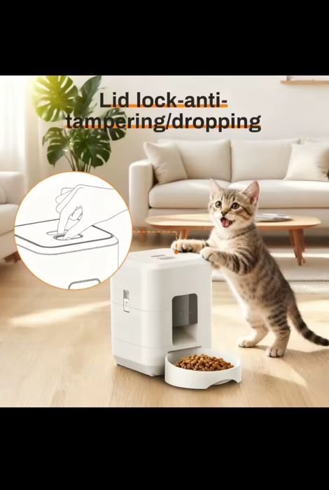 Автоматична годівниця для котів та собак