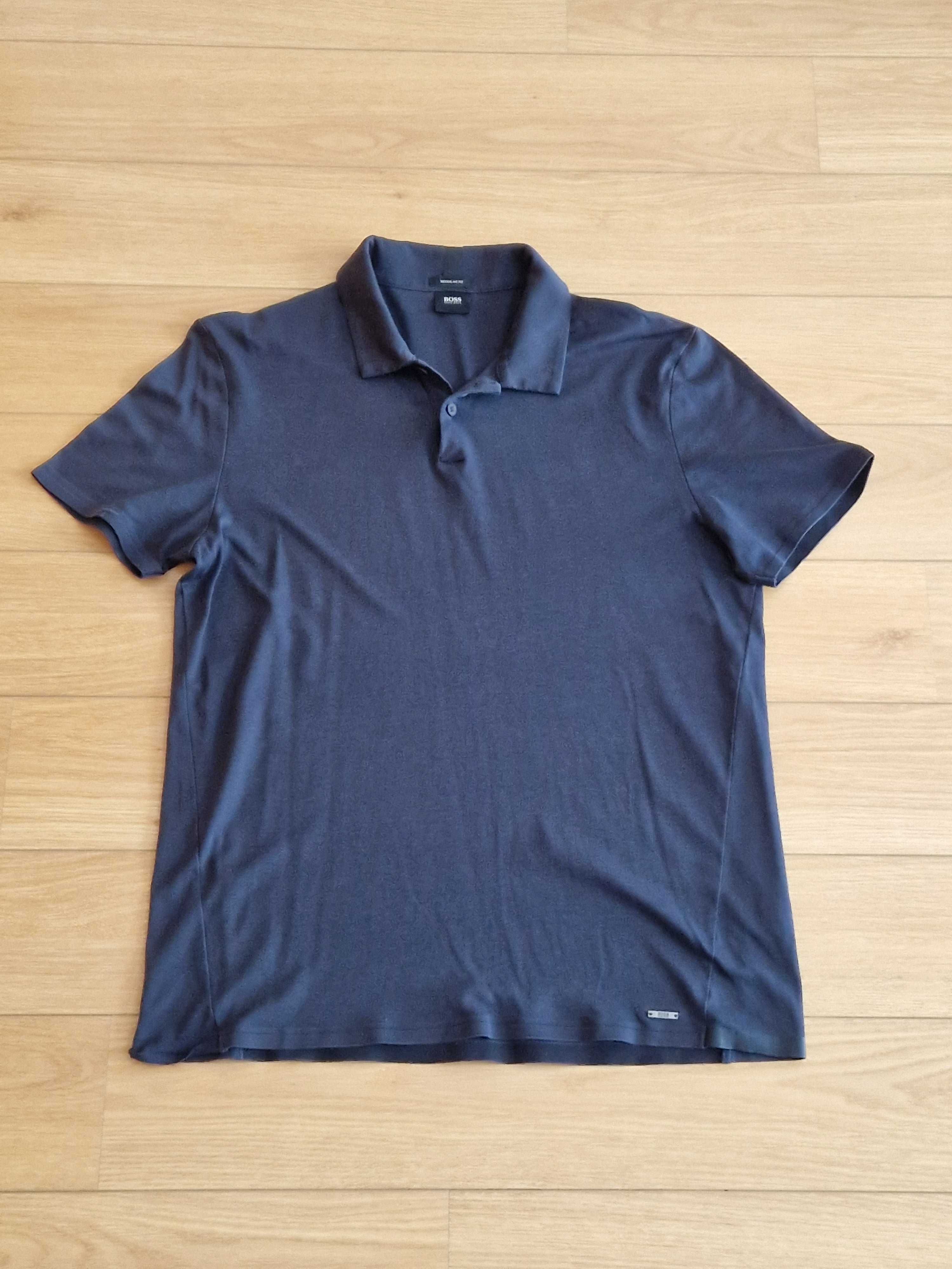 Polo Azul-Marinho Hugo Boss (Tamanho M)