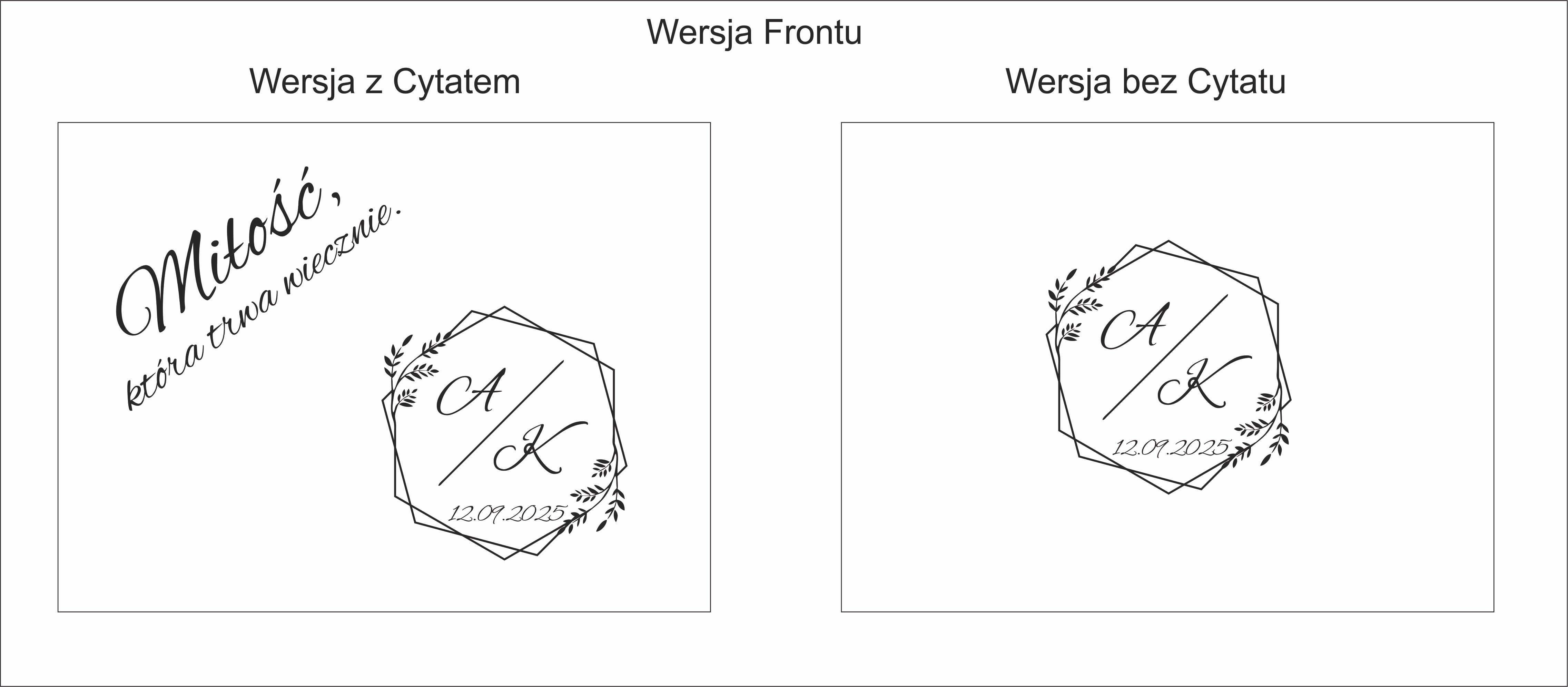 Pudełko na obrączki z przegródkami seria 2024 - Ślub/Wesele