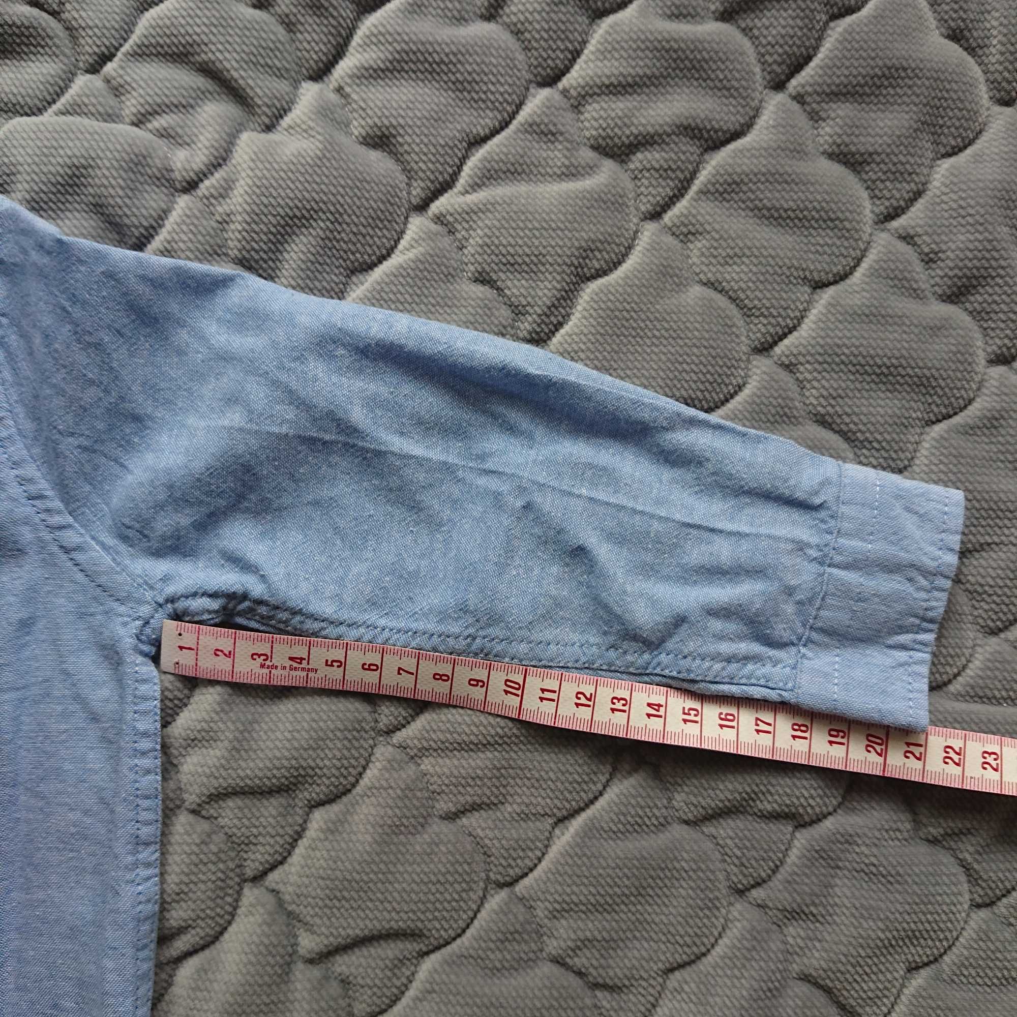 Niebieska koszula chłopięca długi rękaw Lupilu, rozmiar 86