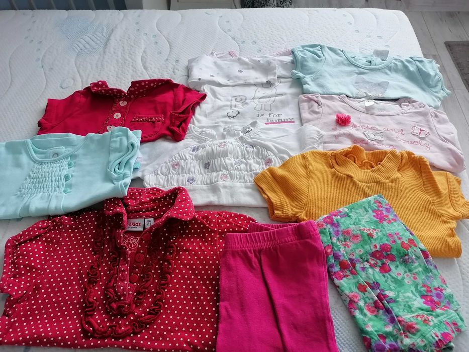 Paka ciuszków dla dziewczynki rozm. głównie 68-74