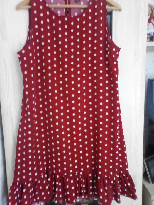 sukienka damska Shein czerwona w groszki L