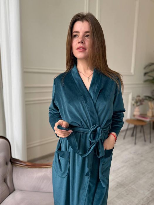 Акція 3 дні! Жіночий велюровий домашній Халат Женский велюровый Турция