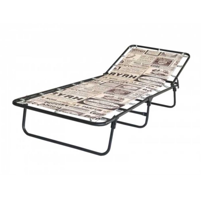 Розкладачка з матрацом  Раскладушка с матрасом На пружинах На ламелях