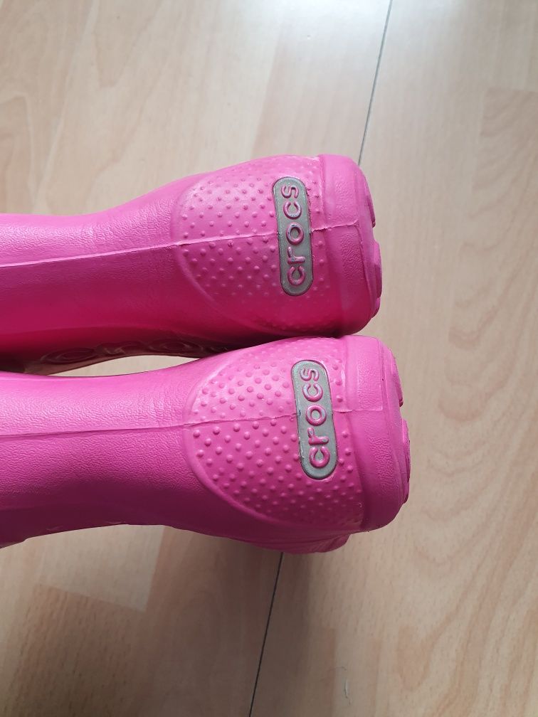 CROCS kalosze z przypinkami rozm.C7 23-24