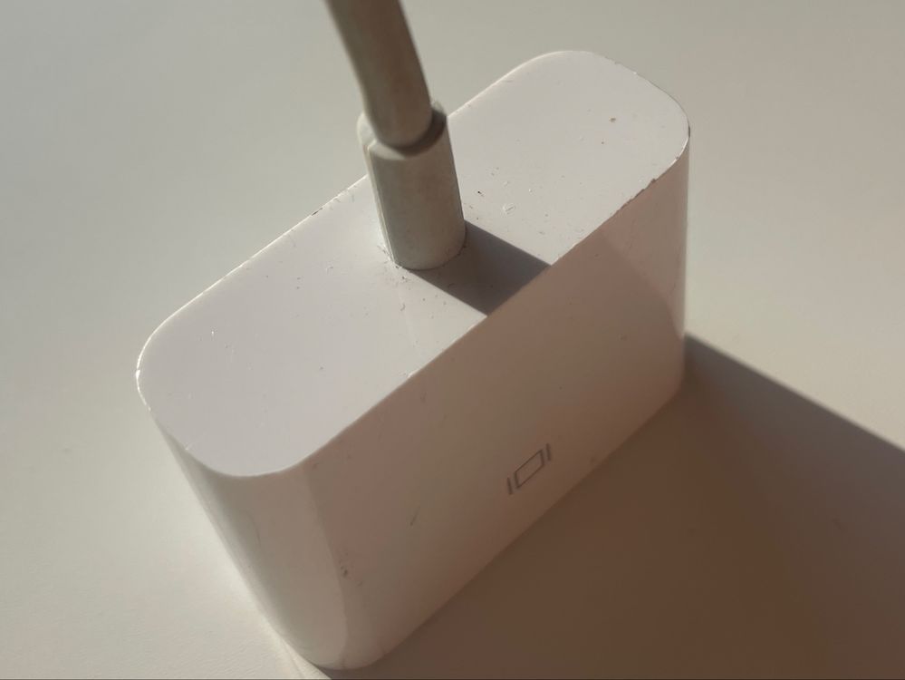 Oryginalny kabel Apple HDMI - DVI-D 0.15m biały (MJVU2ZM/A)