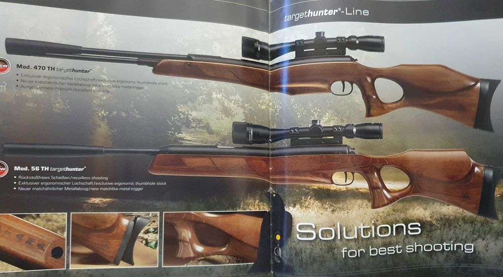 Carabina de pressão de ar - Diana 27 e Catálogo Diana Airguns