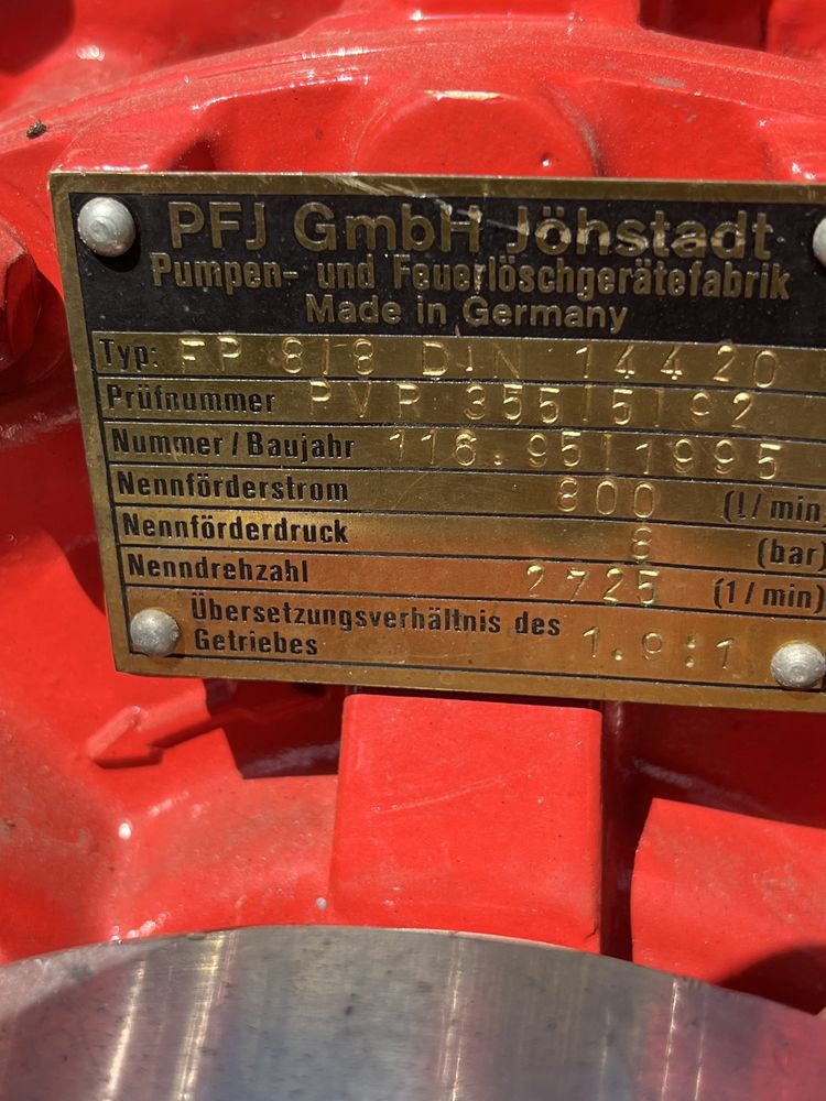 Motopompa strażacka PFJ Jöhstadt TS 8/8 – Niemiecka jakość!