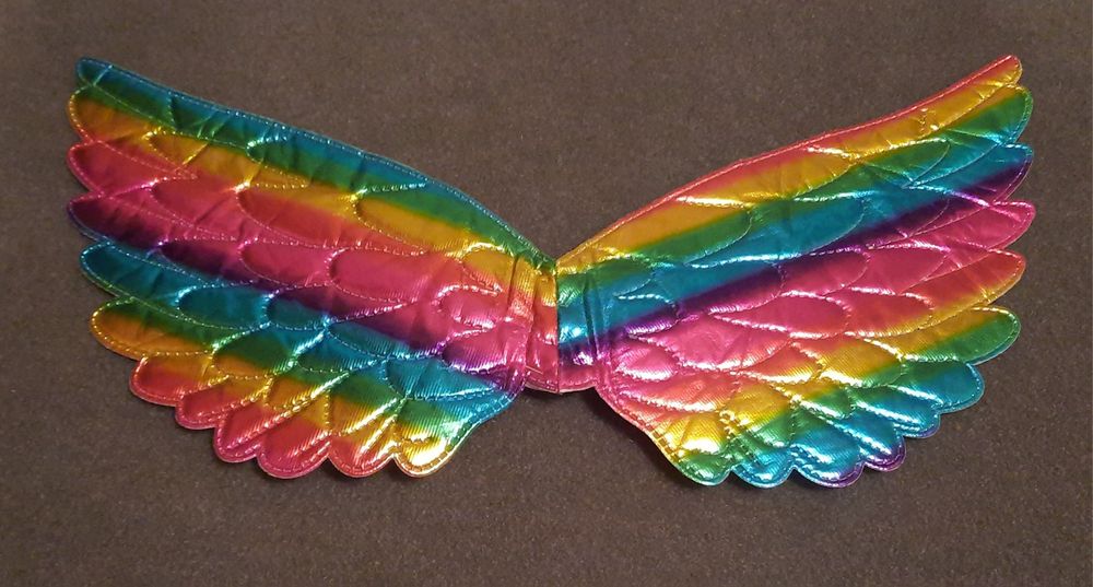 Skrzydła na bal przebierańców kolorowe lekkie dla dziewczynki dziecka