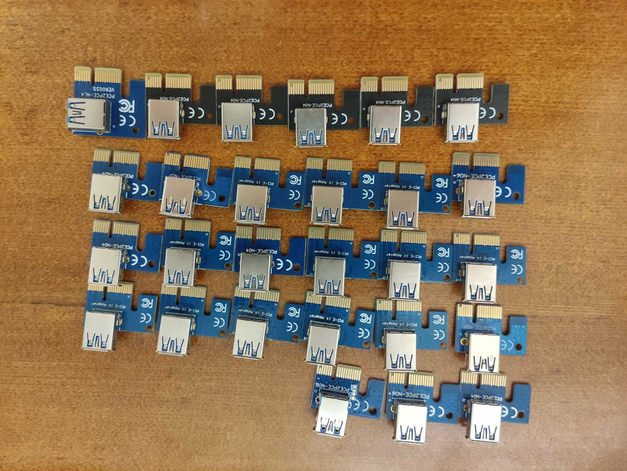 Riser Райзер PCI-E 1X to 16X, 6pin, molex, sata, подовжувач відеокарти