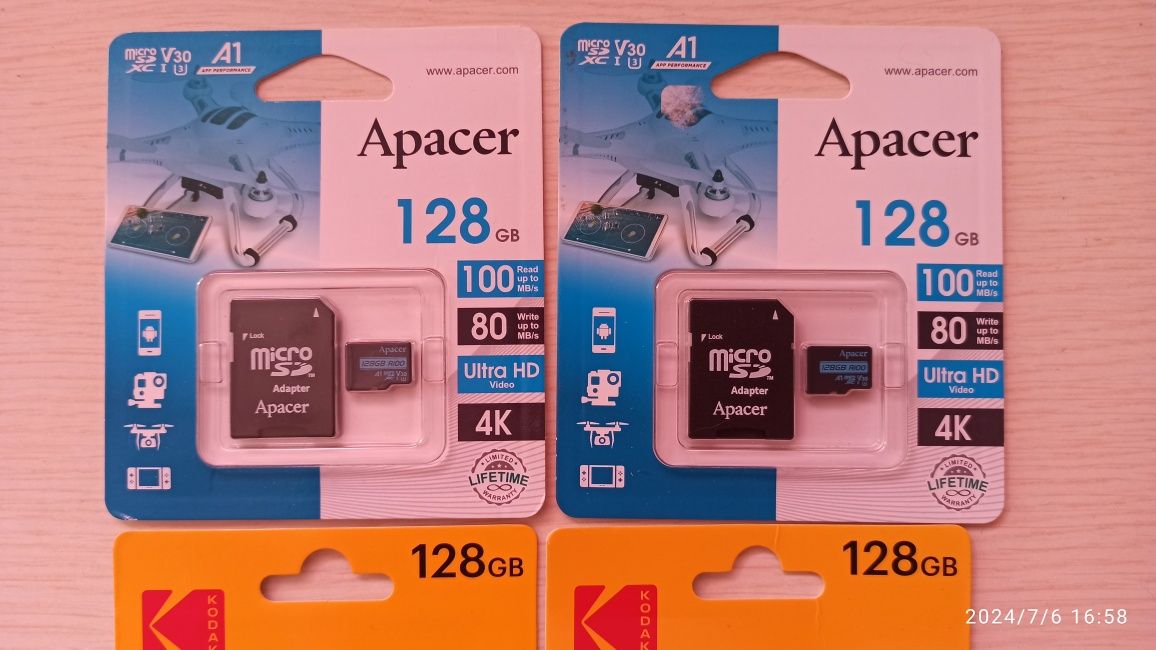 Карта памяти Patriot microSD 64 Гб  (V30, 10-й класс, U-3) !
