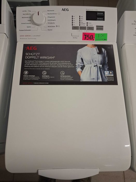 Pralka od góry ładowana Aeg