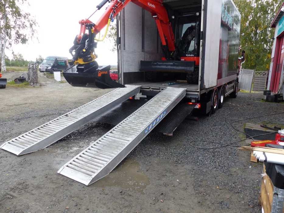 Najazdy aluminiowe 3m/8190kg, DOSTAWA ZA DARMO