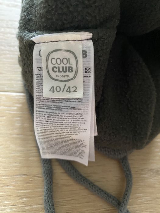 Czapka zimowa 40/42 cool club 62 zielona khaki 3-6 miesięcy