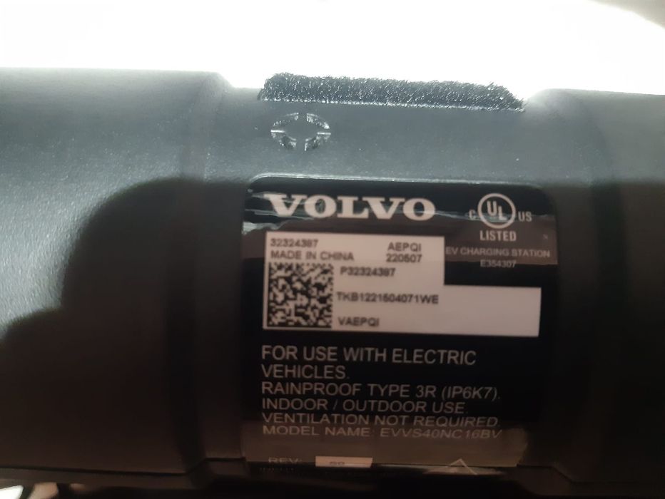 Зарядка  Volvo 40А, Америка, оригінал