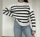 sweter w paski XL