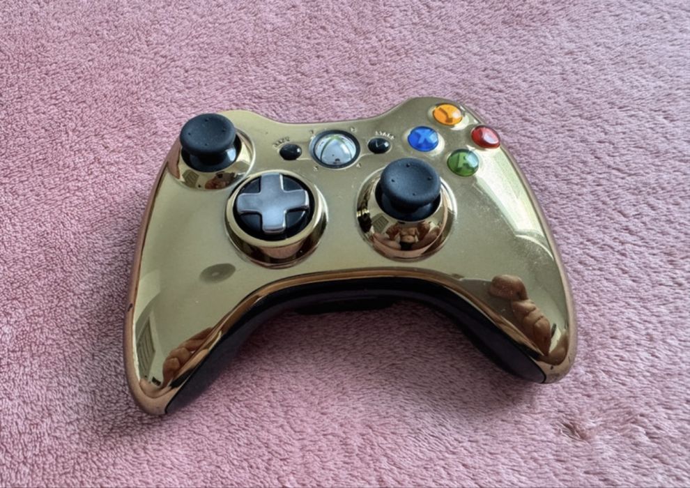 Pad Xbox 360 Unikat Gold Chrome Star Wars Złoty Kontroler Stan bdb