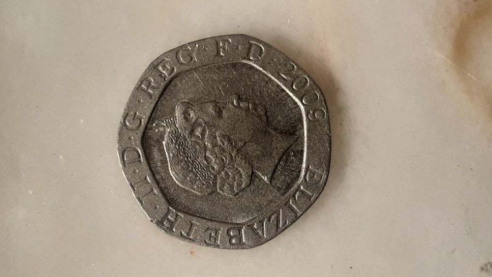 Moeda twenty Pence - Elizabeth II 2009
