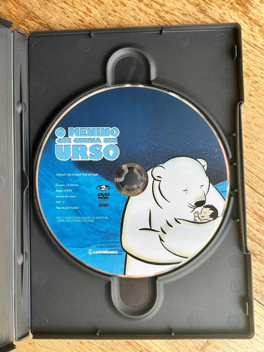 Filme DVD original «O menino que queria ser urso»