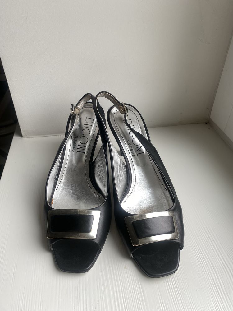 Czarne obcasy 37,5