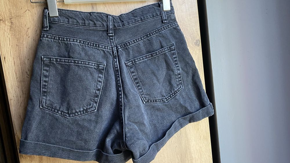 Spodenki TOPSHOP 34 jeansowe szorty damskie bawełna czarne