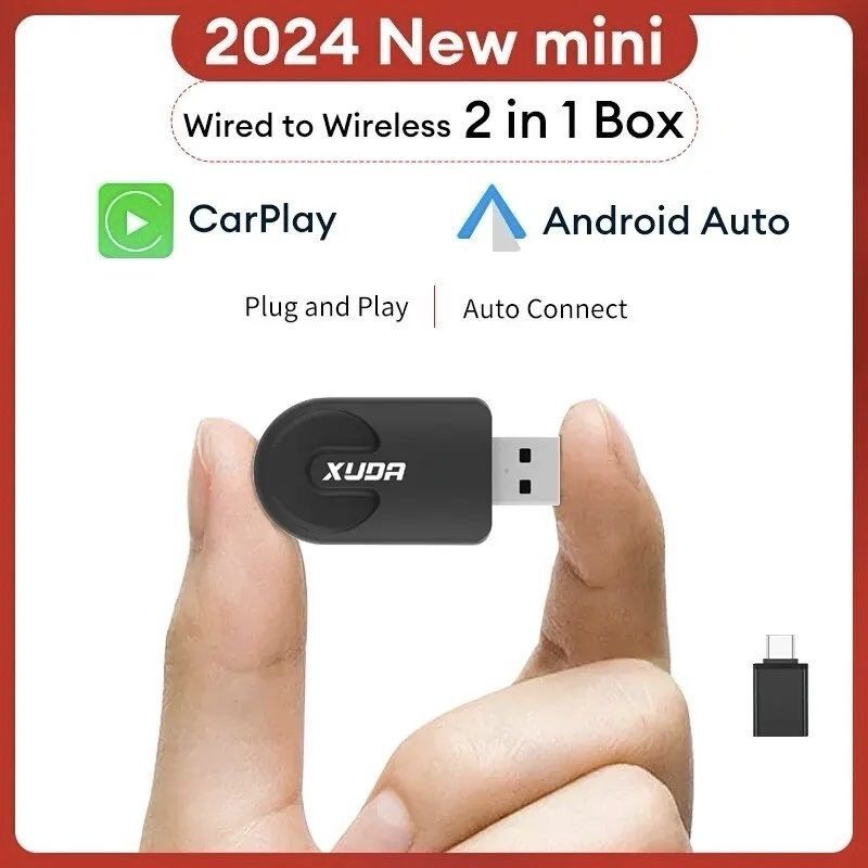 XUDA Carplay Android Auto бездротовий адаптер