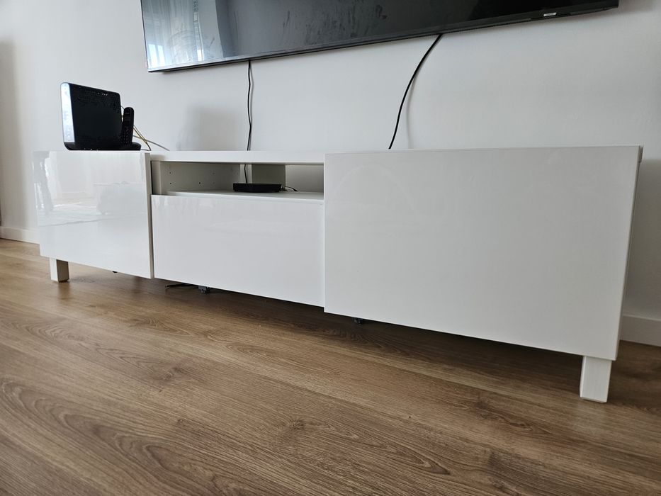 Móvel de TV IKEA BESTÅ - branco