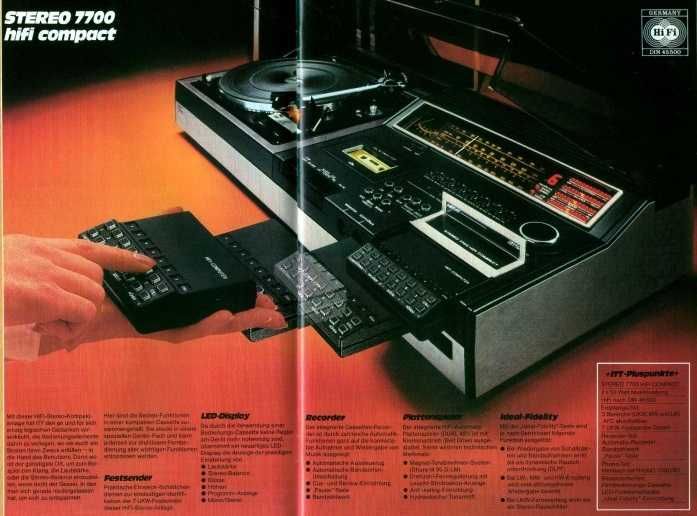 Aparelhagem  ITT Stereo 7700 Hifi Compact Vintage