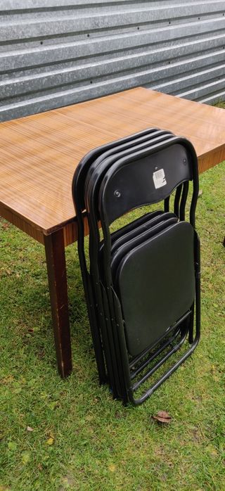 Tanio! mocne krzesła składane konstrukcja metalowa