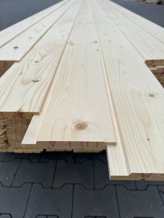 Deska elewacyjna na zakładkę 19x148 świerk skandynawski Szalówka